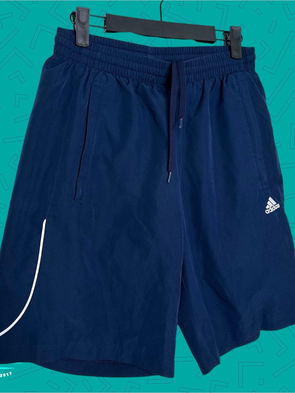 Adidas Navy Blue Athletic Shorts